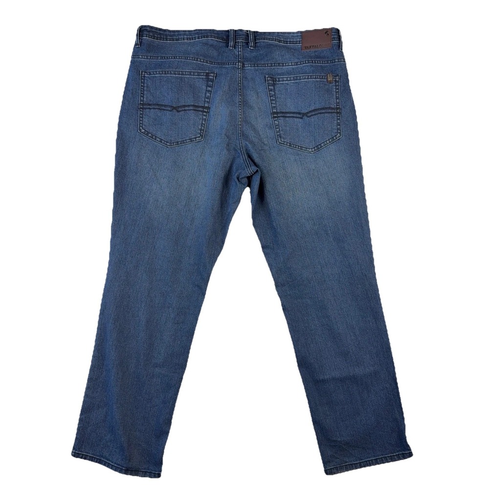 Buffalo David Bitton Jackson Slim Straight Jeans Mens 40x30 Blue Medium Wash